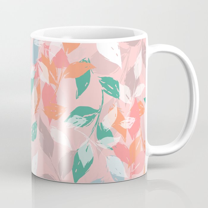 Pretty foliage brush paint design Coffee Mug