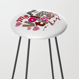 My First Valentine's Day Counter Stool