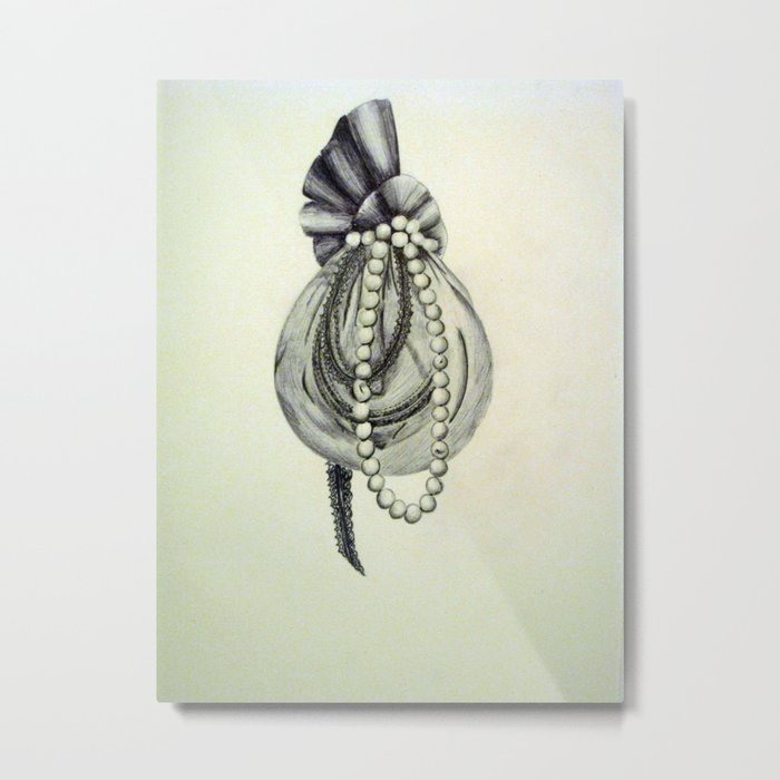 Pearly Lacyness Metal Print