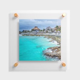 Mexico Photography - Beautiful Beach Resort On The Mexican Coast Floating Acrylic Print