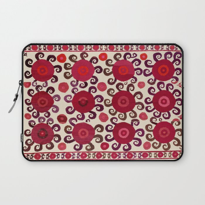 Samarkand  Southwest Uzbekistan Suzani Embroidery Print Laptop Sleeve