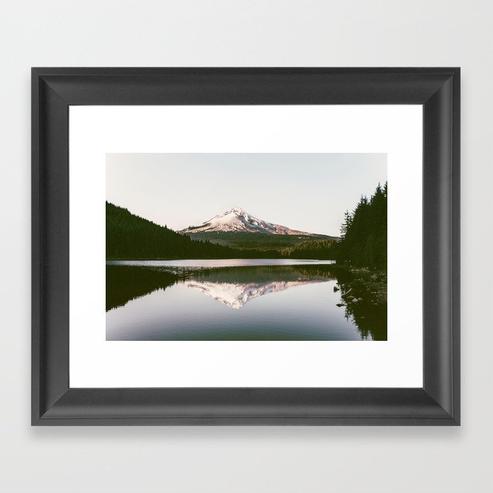 Mount Hood Reflection Framed Art Print