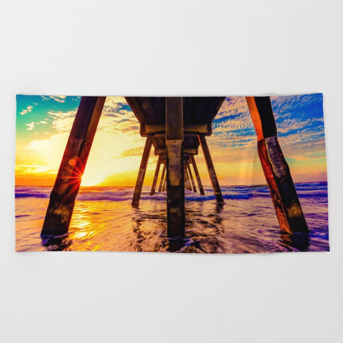 California Sunset Beach Towel
