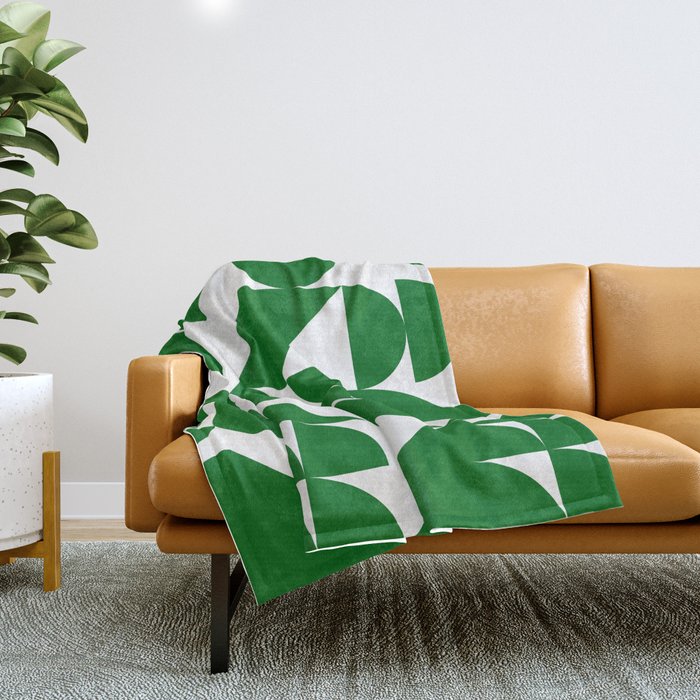 Geometrical modern classic shapes composition 3 Throw Blanket