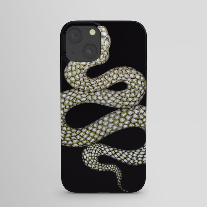 Snake's Charm in Black iPhone Case