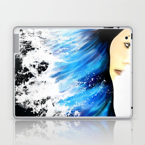 WOMAN FACE (SEA) Laptop & iPad Skin