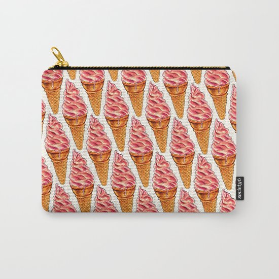 Ice Cream Pattern - Strawberry Carry-All Pouch