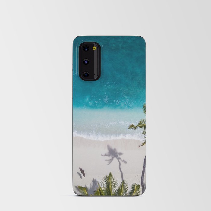 Tropical Ocean, Palm Trees, Beach Day  Android Card Case