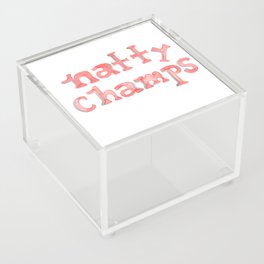 Natty Champs - Silver Foil Acrylic Box