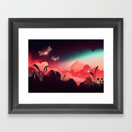 Buzzing Twilight Framed Art Print