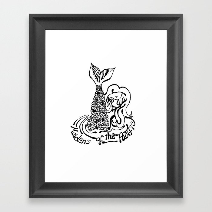 Sassy Mermaid for a Sassy Girl Framed Art Print