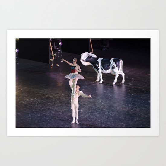 The Tower and the Cow Art Print