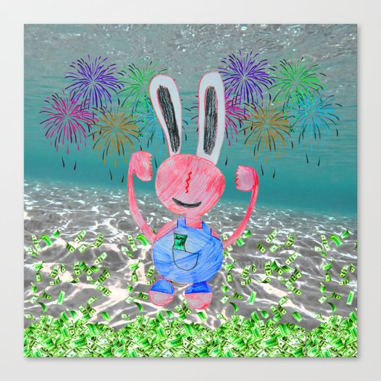 Money Money | Lord Stingy | Kids Painting Canvas Print