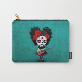 Day of the Dead Girl Playing Venezuelan Flag Guitar Carry-All Pouch | Gothicdress, Cutesugarskull, Venezuelanpride, Girlplayingvenezuelanflagguitar, Gothicgirl, Sugarskullgraphic, Dayofthedeadgirl, Emogirl, Venezuela, Venezuelansugarskullgirl 