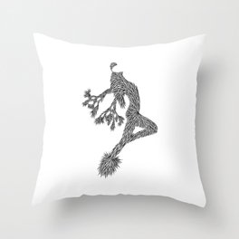 Quail Woman by CREYES of ArtFx Old Town Yucca Valley Throw Pillow