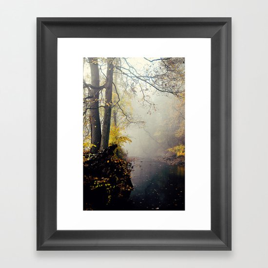 autumn mist Framed Art Print