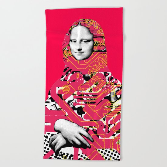 Mona Lisa Platina 5 Beach Towel