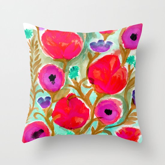 Fiona Flower Throw Pillow