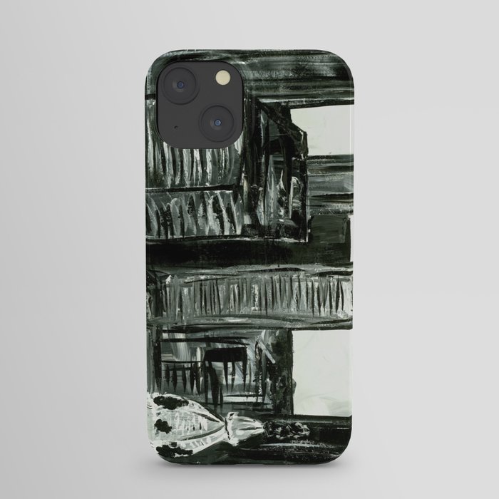 Black and White Philly Skyline iPhone Case