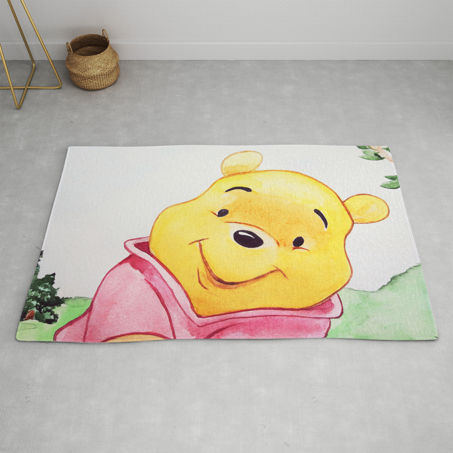 Winnie The Pooh Watercolor Rug By Lubaost Society6