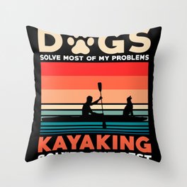 Kayak Throw Pillow