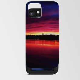 Serene Lake Sunset iPhone Card Case