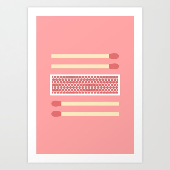 #75 Matches Art Print