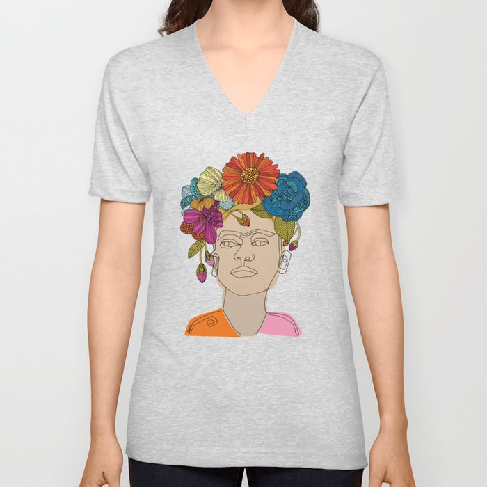 Frida Kahlo V Neck T Shirt