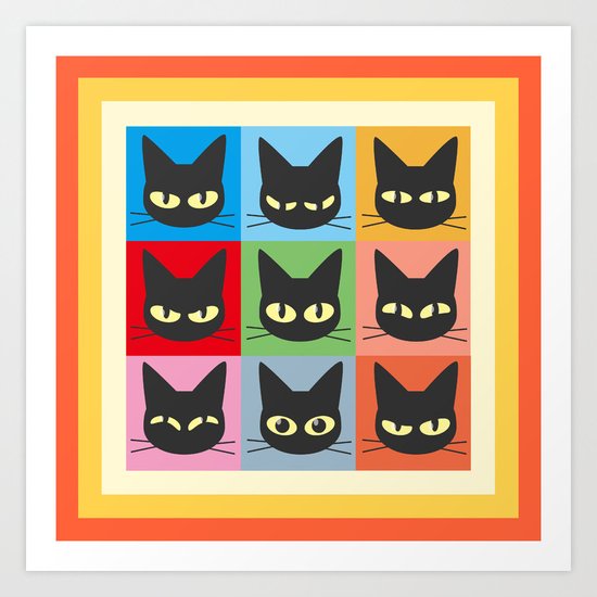 Nine emotions Art Print