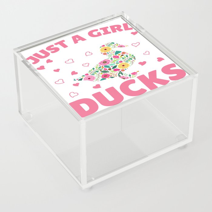 Just A Girl Who Loves Ducks Acrylic Box