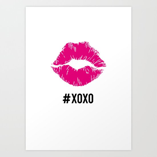 #xoxo Art Print