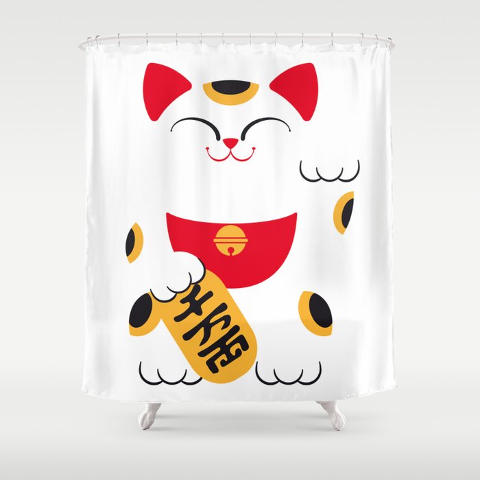Japan Serie 4 - MANEKI NEKO Shower Curtain