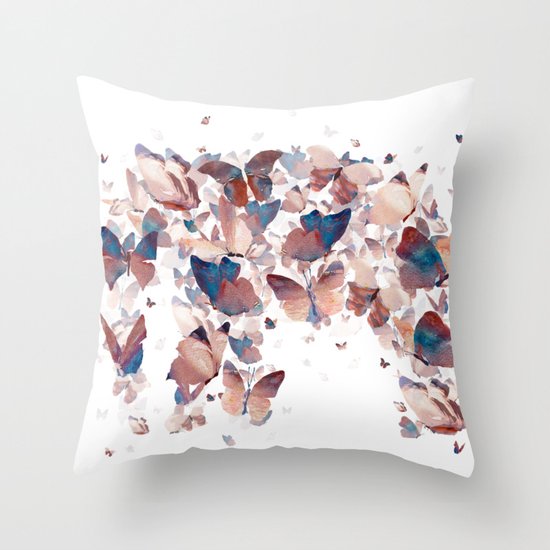 Butterfly Assemblage Throw Pillow