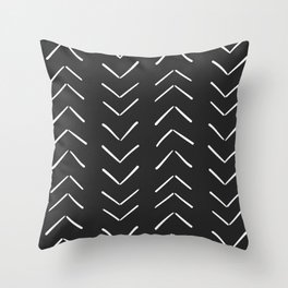 Geometric Western pattern - Dark Earth colours Throw Pillow by Suneldesigns