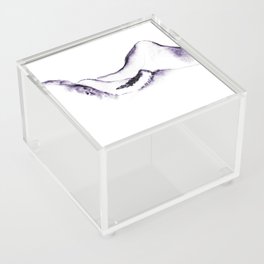 Purple Silence Mountain Range Acrylic Box