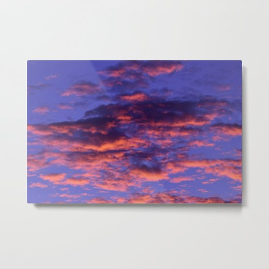 Pink and Blue Sky Metal Print