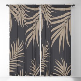 Palm Leaves Pattern Sepia Vibes #2 #tropical #decor #art #society6 Blackout Curtain