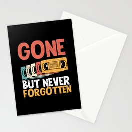 Gone But Never Forgotten Video Tapes Stationery Card