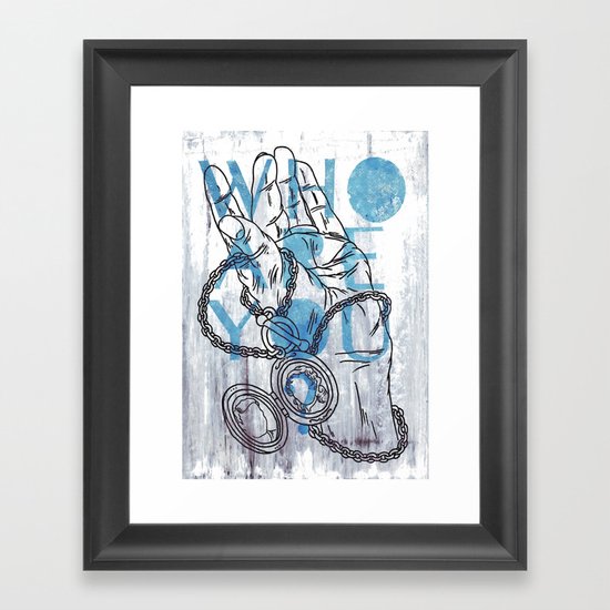Something not to forget. Framed Art Print