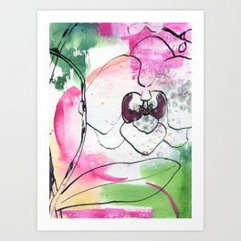 abstract orchids N.o 2 Art Print