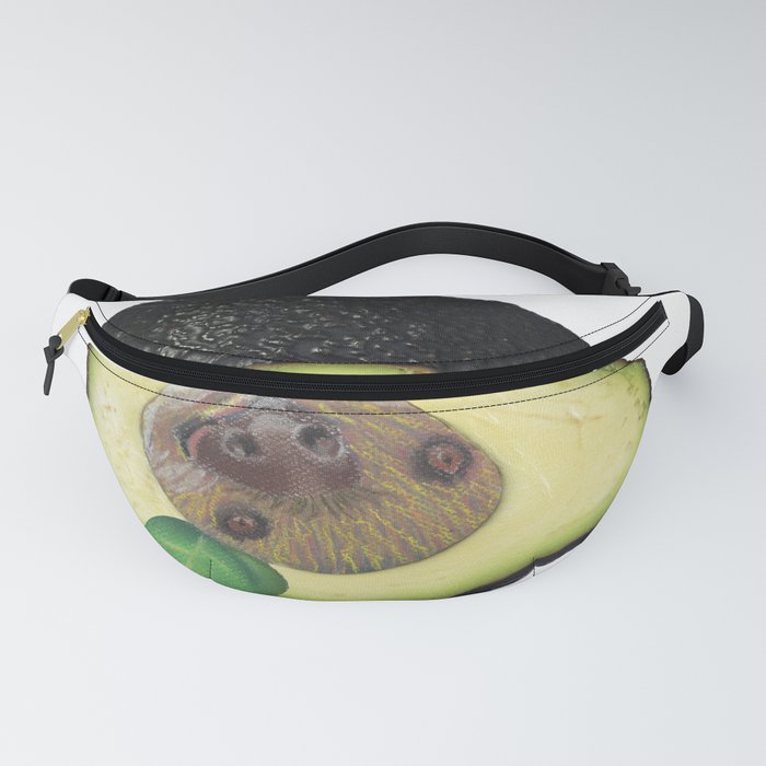 Slothvocado is a Sloth combined with an Avocado Fanny Pack