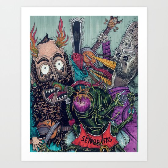 Sid Squish and the Death Collectors Art Print