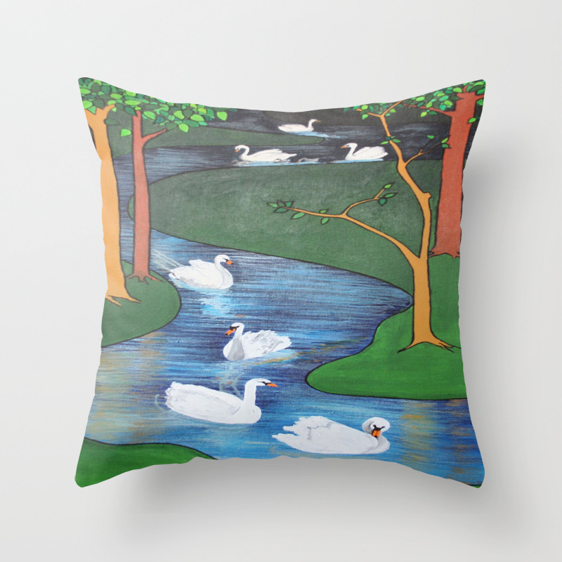 taiche Flock It-Be Different Throw Pillow Multicolor 18x18 