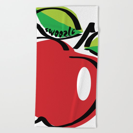 Apple Swoozle Beach Towel