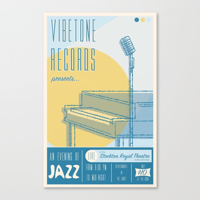 Vibetone Jazz Canvas Print