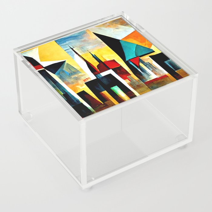 Abstract City Acrylic Box