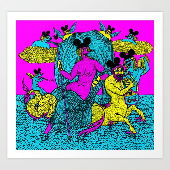 LE TRIOMPHE DE GALATÉE. Art Print