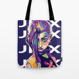 Jinx Arcane Pop Art Tote Bag