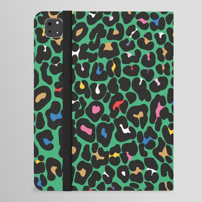 Tropical Jungle Leopard Animal - skin 80s 90s tribal summer iPad Folio Case