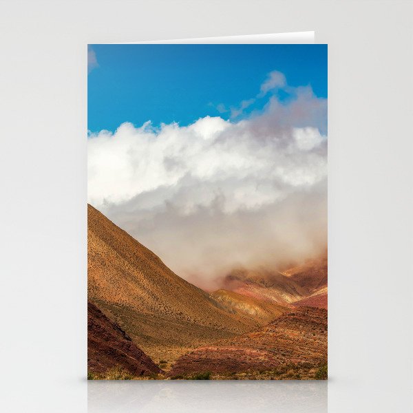 Argentina Photography - Clouds In The Desert Mountains Of Argentina Stationery Cards